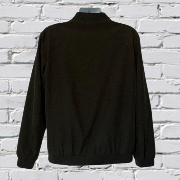 Lentta Plaid Lined Bomber Jacket Olive Green Zip-Up Men’s Large - Picture 8 of 11